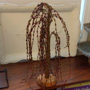 PIP BERRY TREE RUSTIC PRIMITIVE WEEPING WILLOW SPRAY TREE 16” Berries